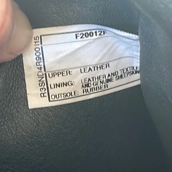 UGG Women's Channing II Boots Leather Sheepskin Sock Liner Black Size 10 - Picture 7 of 14